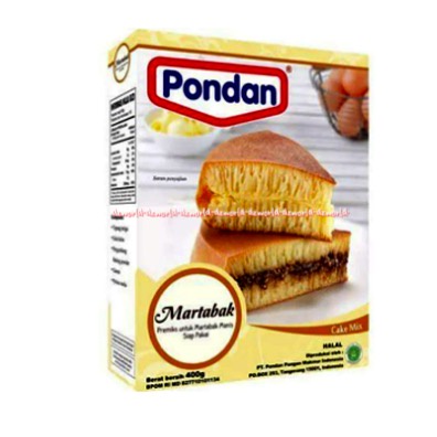 Pondan Martabak Manis Tepung Kue Instant Praktis Membuat Martabak Siap Pakai Cake Mix Pon Dan