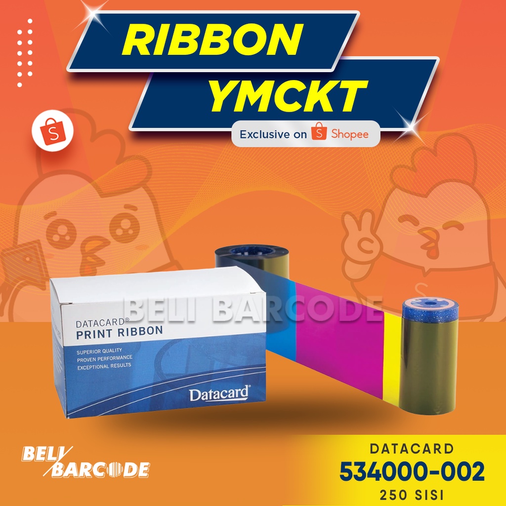 RIBBON COLOR YMCKT DATACARD PN : 534000-002 CETAK KARTU 250 SISI