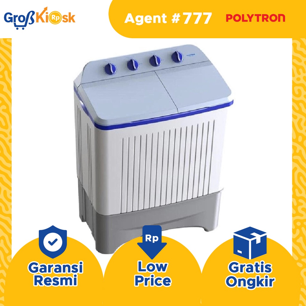 MESIN CUCI 2 TABUNG 7KG POLYTRON PWM 7363 / PWM-7363