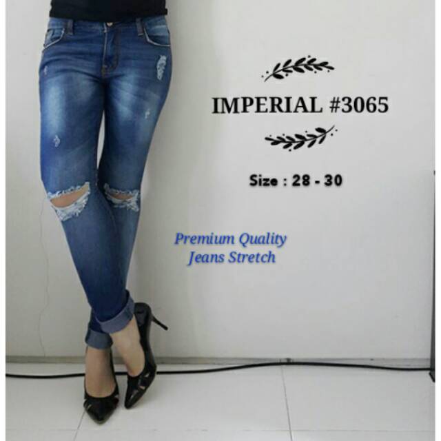 celana jeans imperial #3065 size 28-30 jeans strech, premium quality IDR 255.000 good quality. Jeans