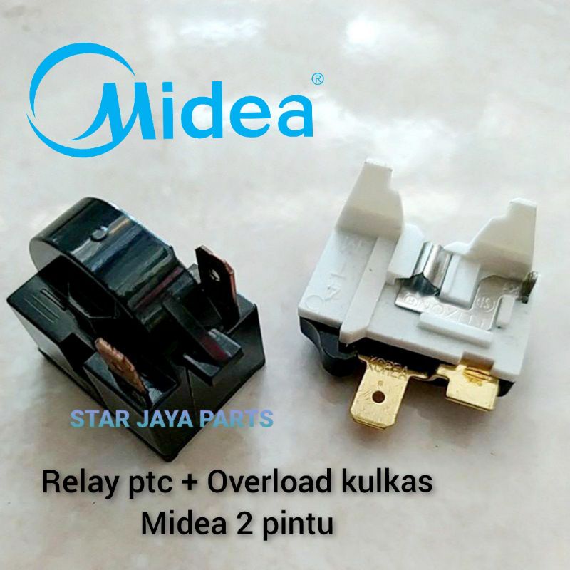 Relay ptc overload kulkas Midea 2 pintu