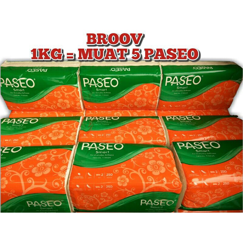 TISU PASEO 250SHEET 2PLY/TISSUE PASEO 250SHEET 2PLY/TISU PASEO/TISSUE JOLLY 250SHEET 2PLY/TISU JOLLY