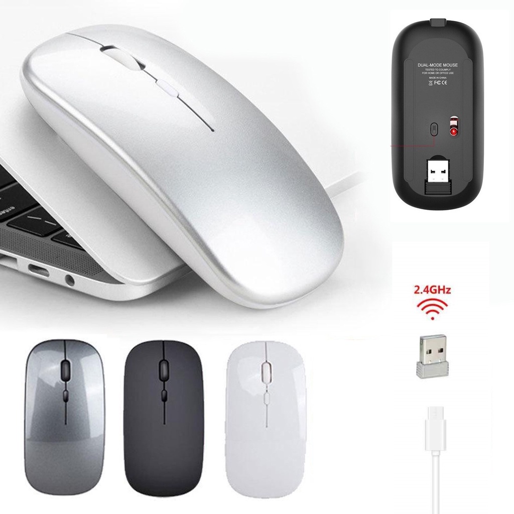 QUANEX APPLE 4D WIRELESS SLIM  MOUSE - MOUSE APPLE WIRELESS - MOUSE GAMING WIRELESS - RECHARGEABLE