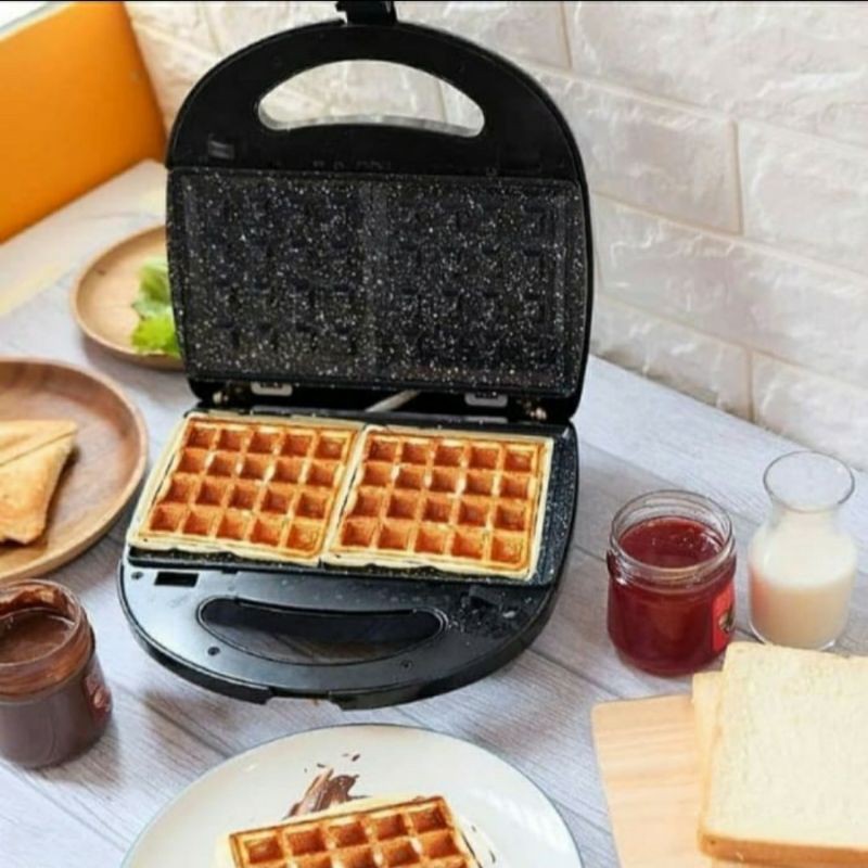 Toaster IL 202 Pemanggang Roti 3in1 - Sandwich Maker IDEALIFE IL202 Original