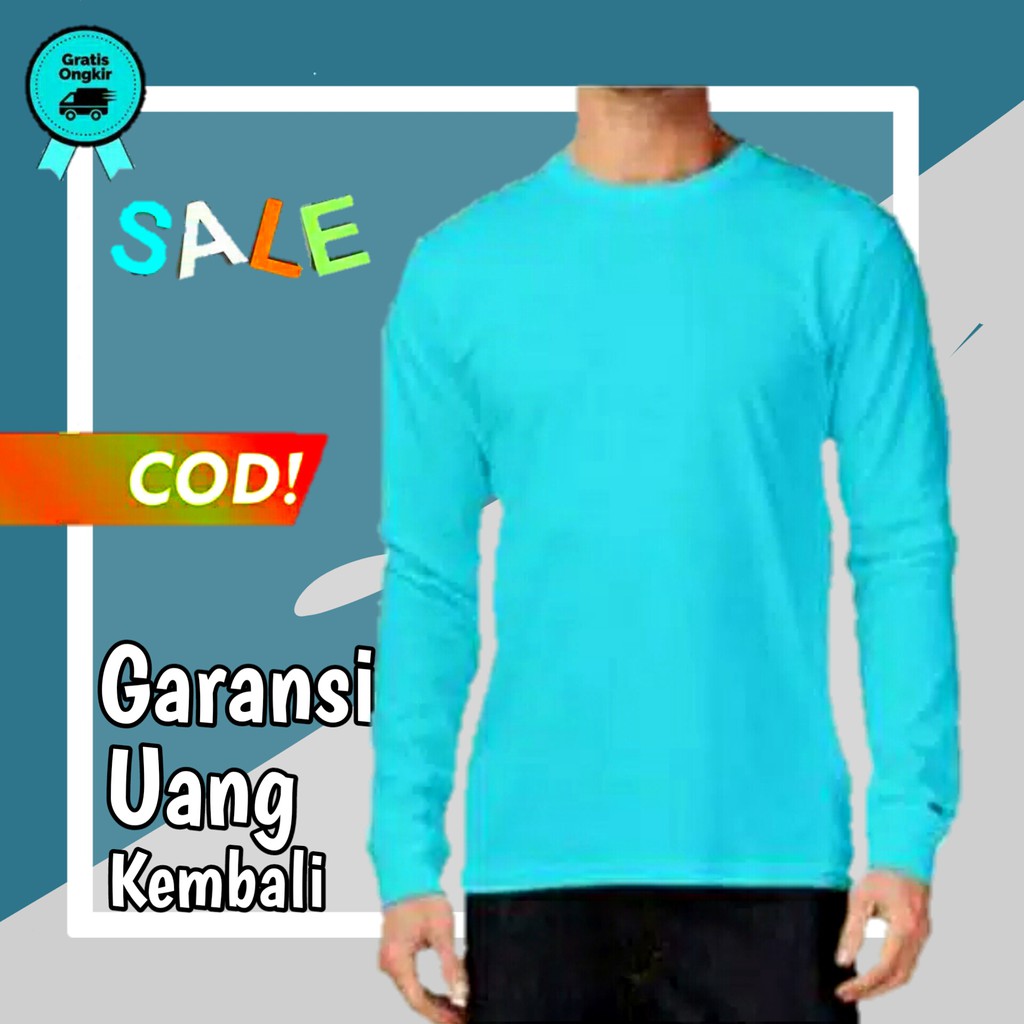 kaos oblong pria kaos pria dewasa baju kaos pria lengan panjang baju kaos lengan panjang pria KE114