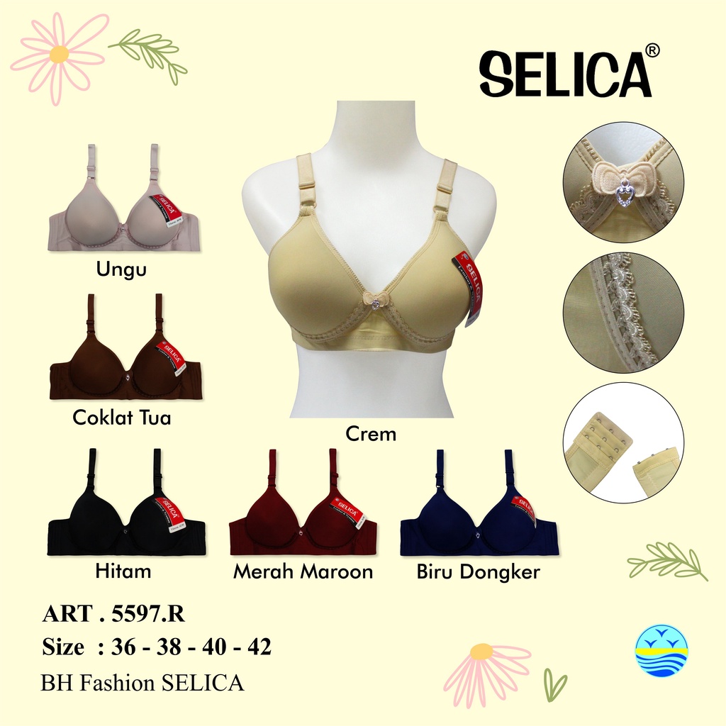 Selica Underwear - Bra Fashion Wanita Super Soft Busa Tipis 5597R