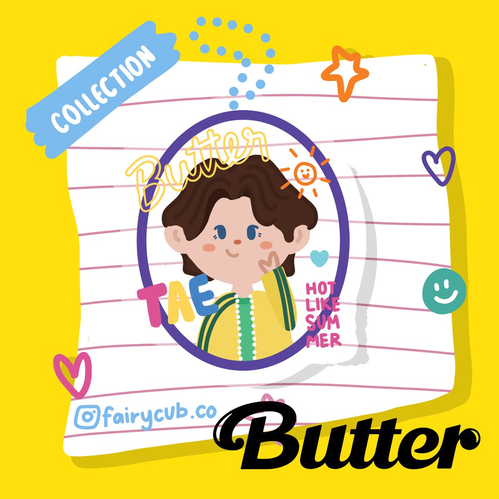 BTS BUTTER CHARACTER KEYRING KEYCHAIN