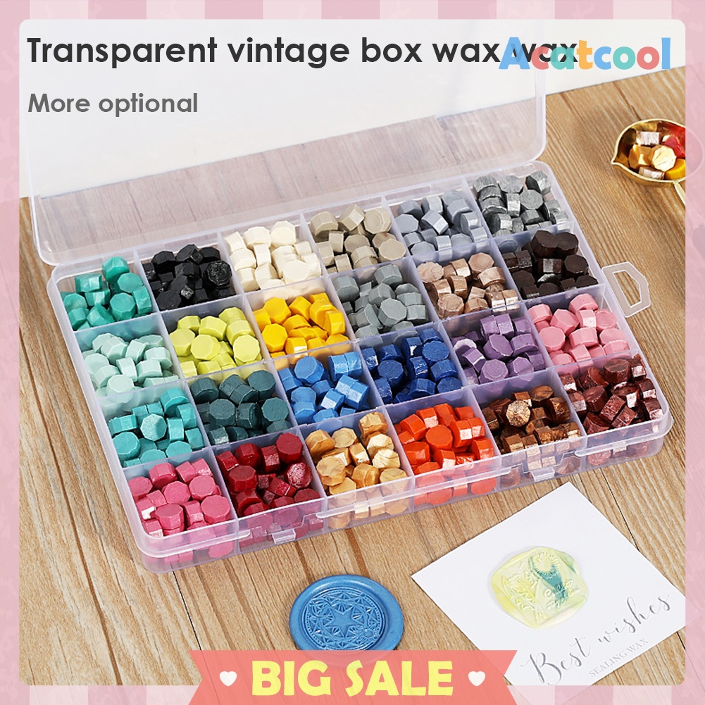 Sealing Wax Pills Grain Vintage Wax Seal Stamp Tablet Beads for Envelope