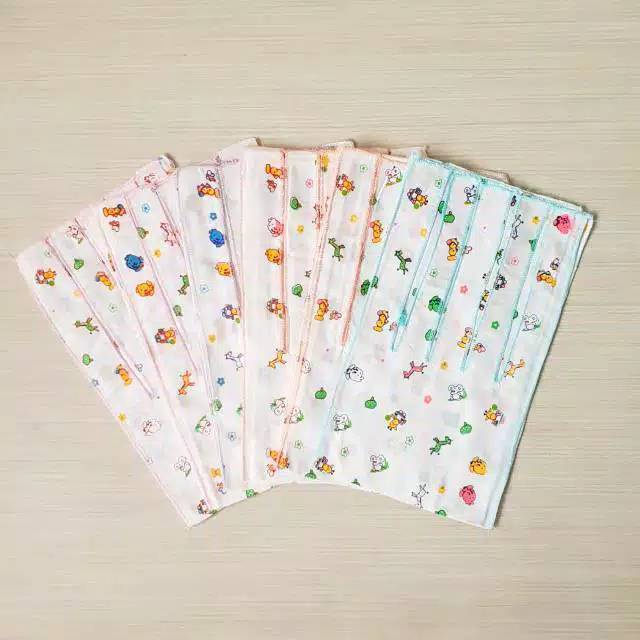 6 PIECES Gurita Bayi Putih Motif, Gurita Tali, Gurita Ikat, Gurita Gambar, Grosir Termurah