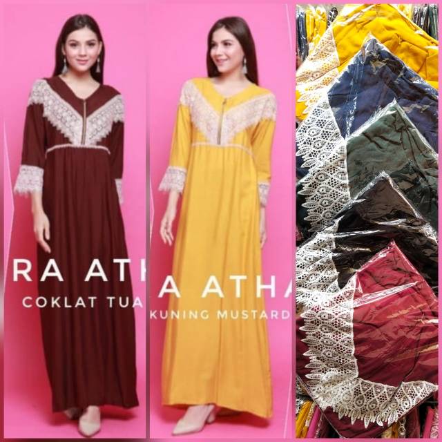 Gamis arab daster renda zeera athaya