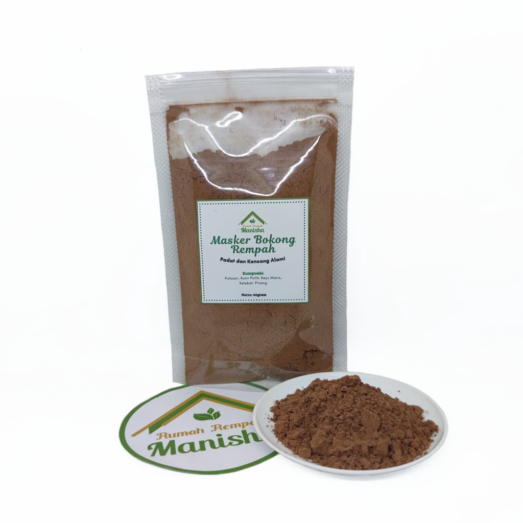 Masker Bokong Rempah - Masker Pantat Rempah - Herb Booty Mask - Pengencang Bokong Alami 50gram