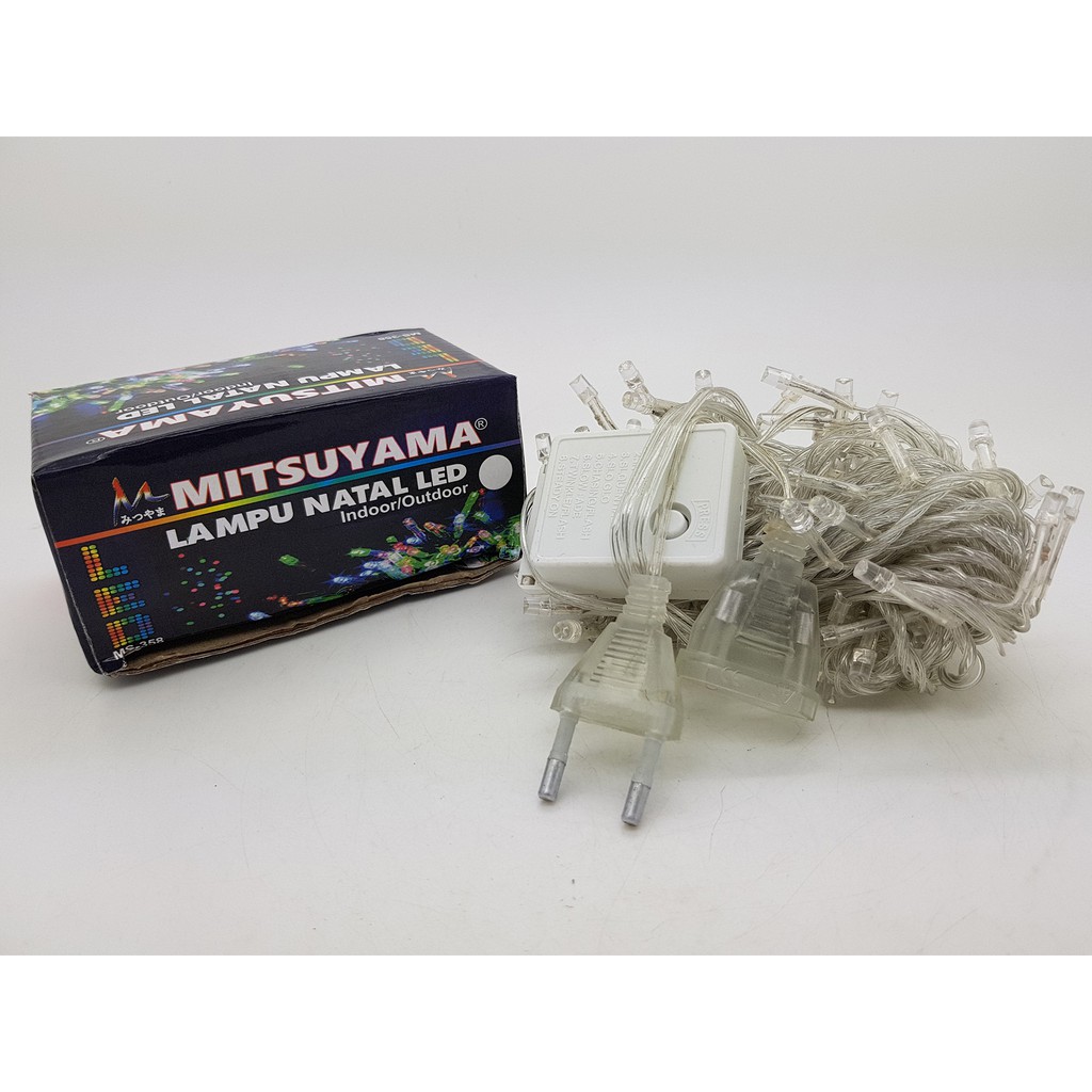 Mitsuyama cahaya PUTIH lampu natal 100 LED 8 mode