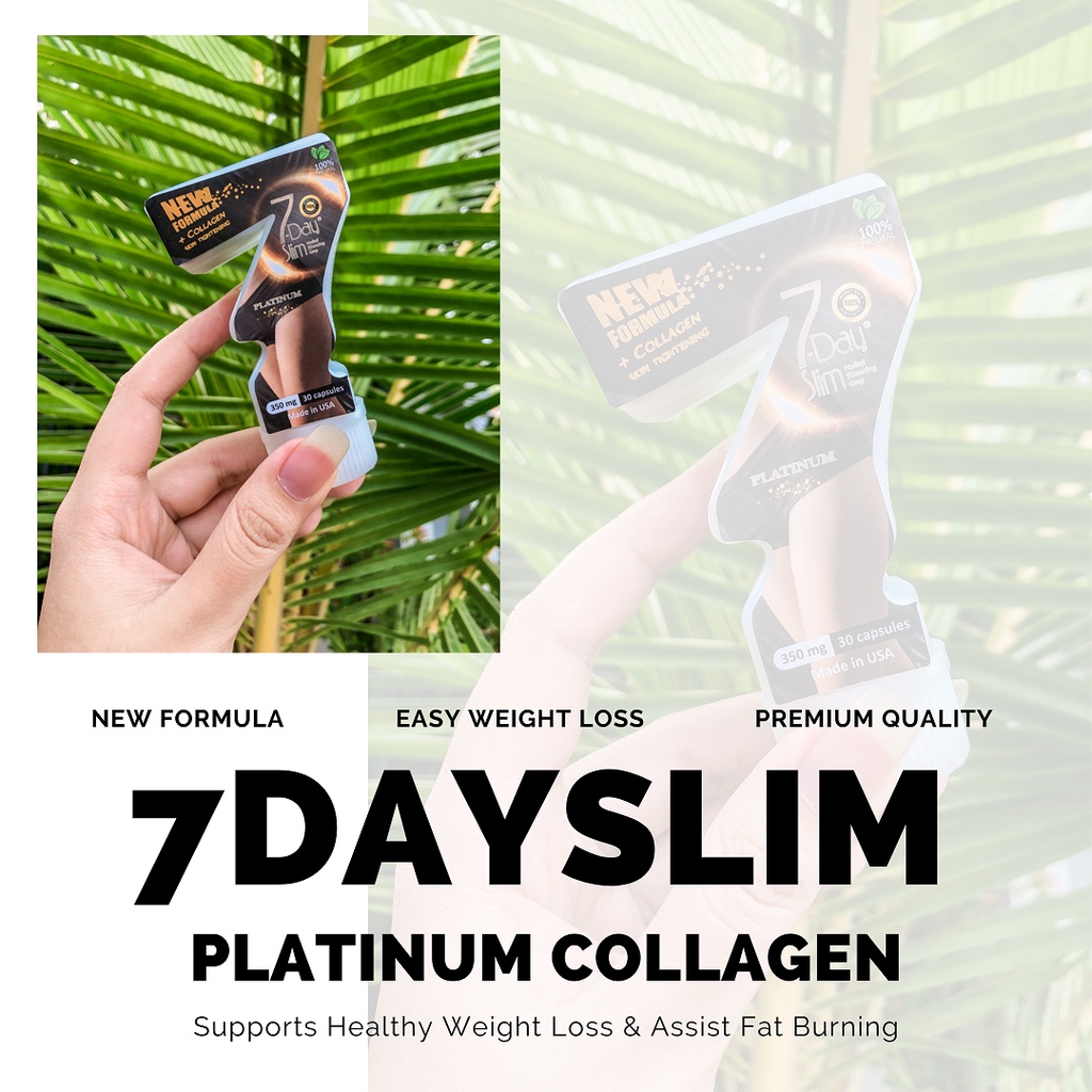 7Day Slim Platinum Collagen - Grosir Reseller 100 Botol - Asli Original Kode Tracking