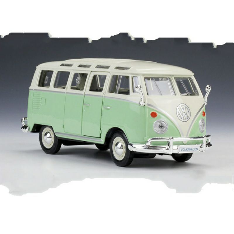 Miniatur Diecast Mobil VW Volkswagen Combi Van Samba Kombi Klasik Maisto 1:25