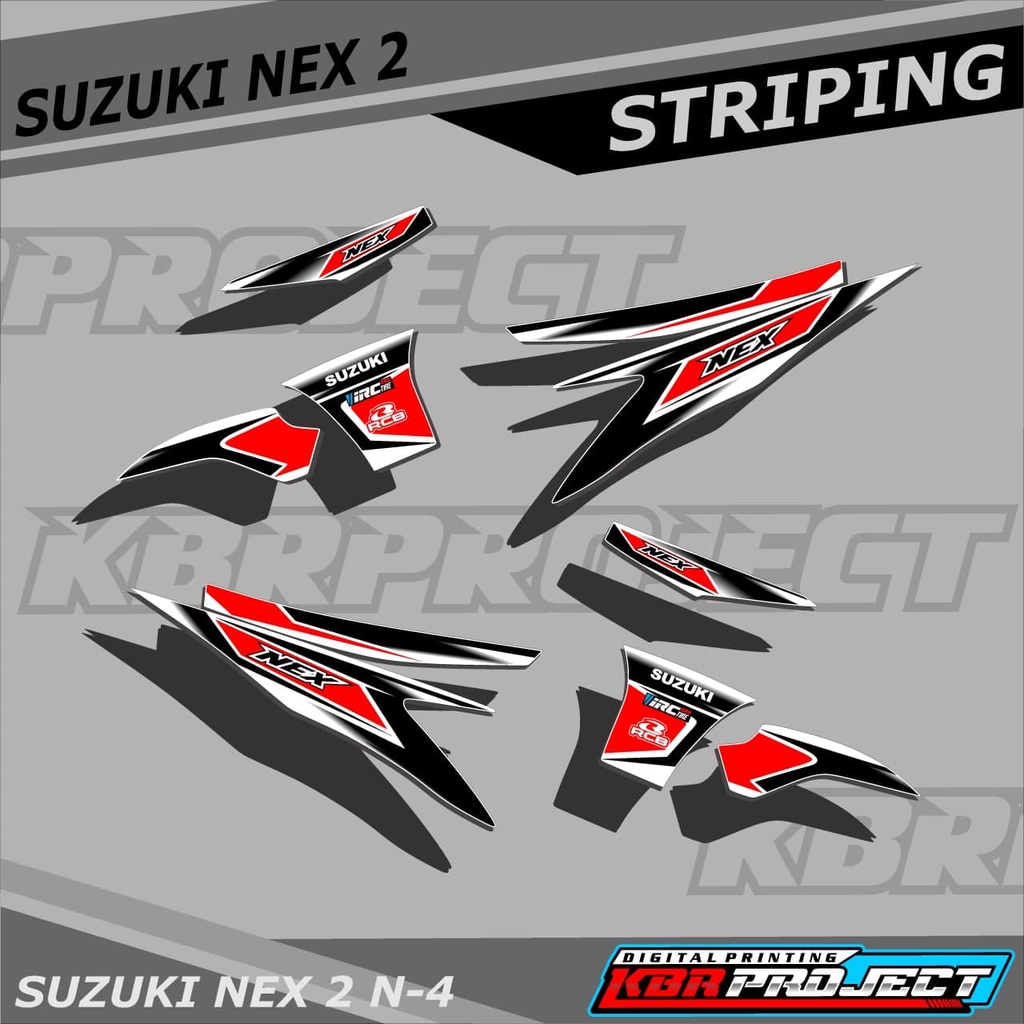 [COD] Stiker SUZUKI NEX 2  striping SUZUKI NEX 2  motor SUZUKI motor sticker variasi Racing N-4