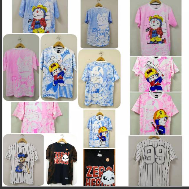 Baju Kaos Printing 3D Doraemon 3D Bangkok Thailand ASAP AND Fullprint Full Print Spoon