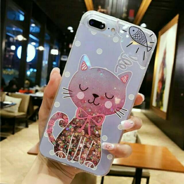 Softcase Water Glitter Cute iPhone 5 5S Glitter Cartoon 