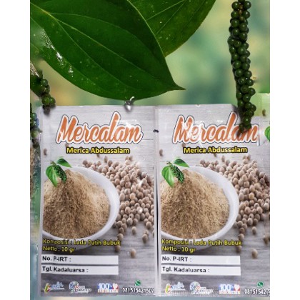 

Lada Bubuk Merica Putih Natural Tanpa Bahan Campuran Mercalam 10gr