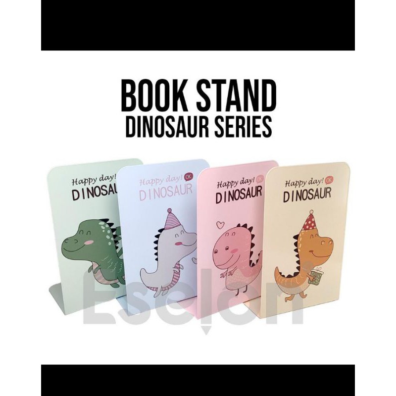 

Book Stand / 2pc Book End Dinosaurus/Sandaran buku SET / Penyangga buku/Book stand Fancy Dinosaurus