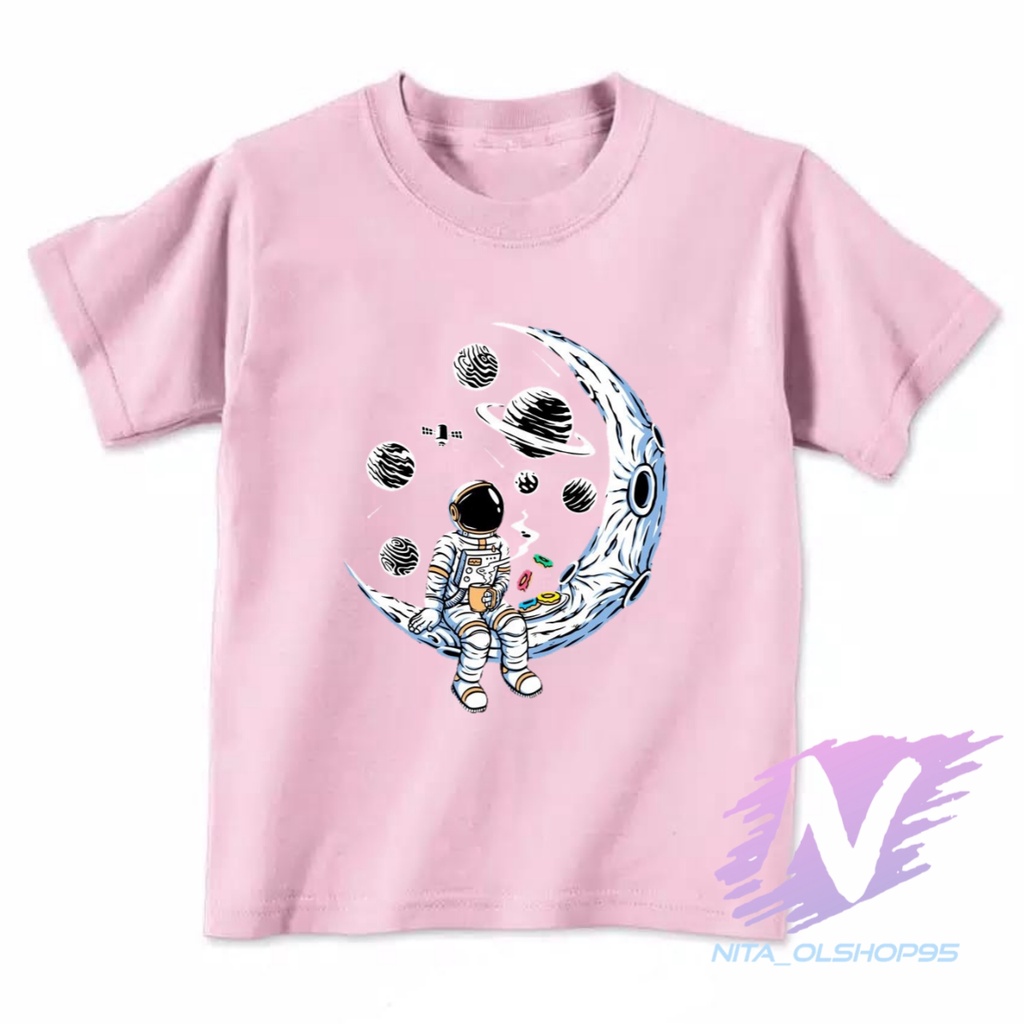 KAOS ANIMASI ASTRONOT BULAN BAJU ANAK KARTUN PILOT TERBARU