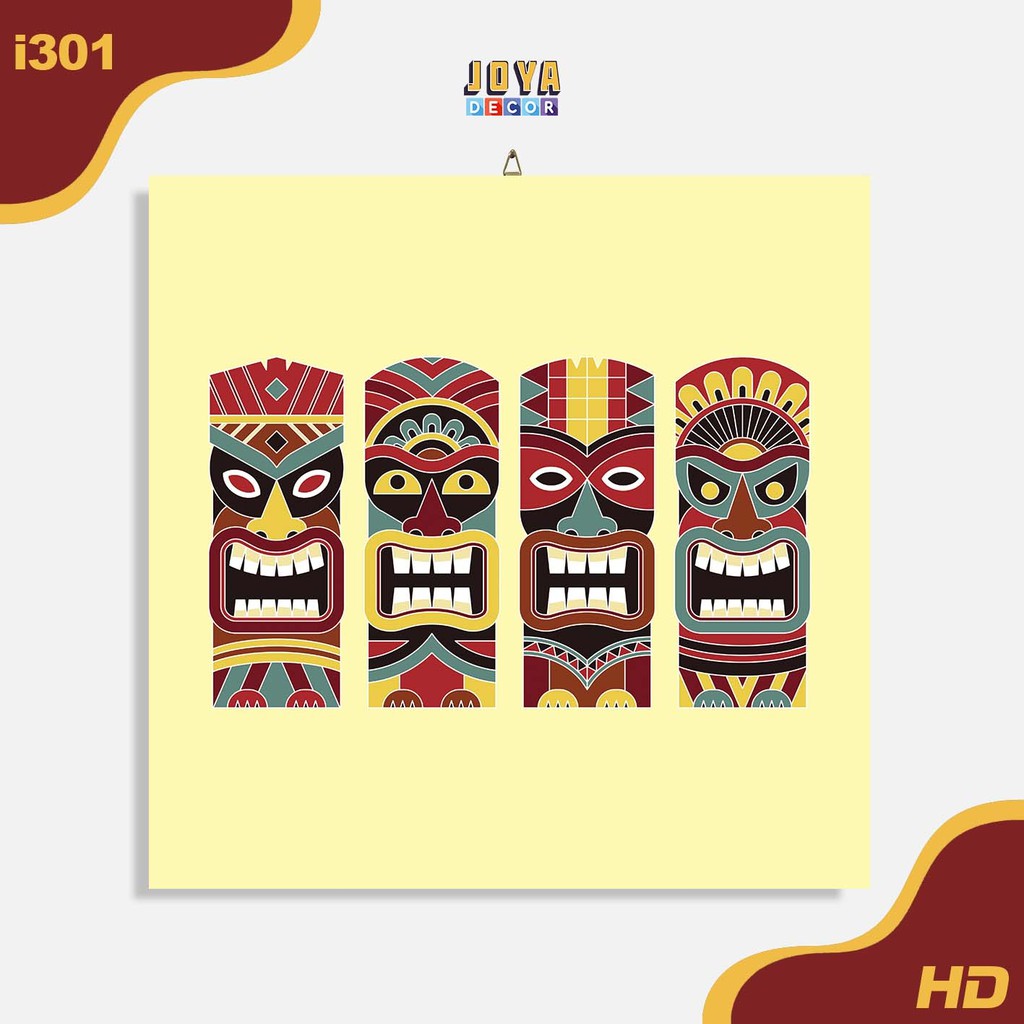 Pajangan Dinding Wall Decor Hiasan Dinding Tiki Tribal ii301
