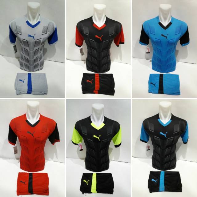 [RESTOCK] Setelan Jersey Baju Futsal Kaos Tim Puma