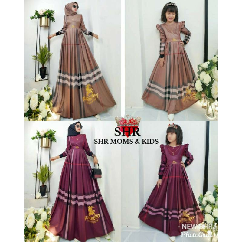 OVERALL SET COUPLE IBU & ANAK IMPORT SHR 100%