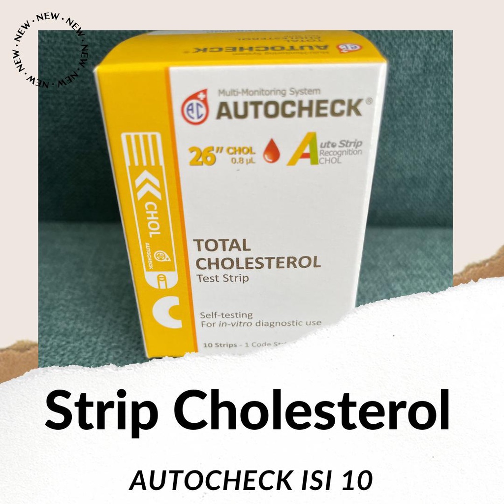 STRIP AUTOCHECK Cholesterol / Strip Kolesterol - ISI 10 STRIP