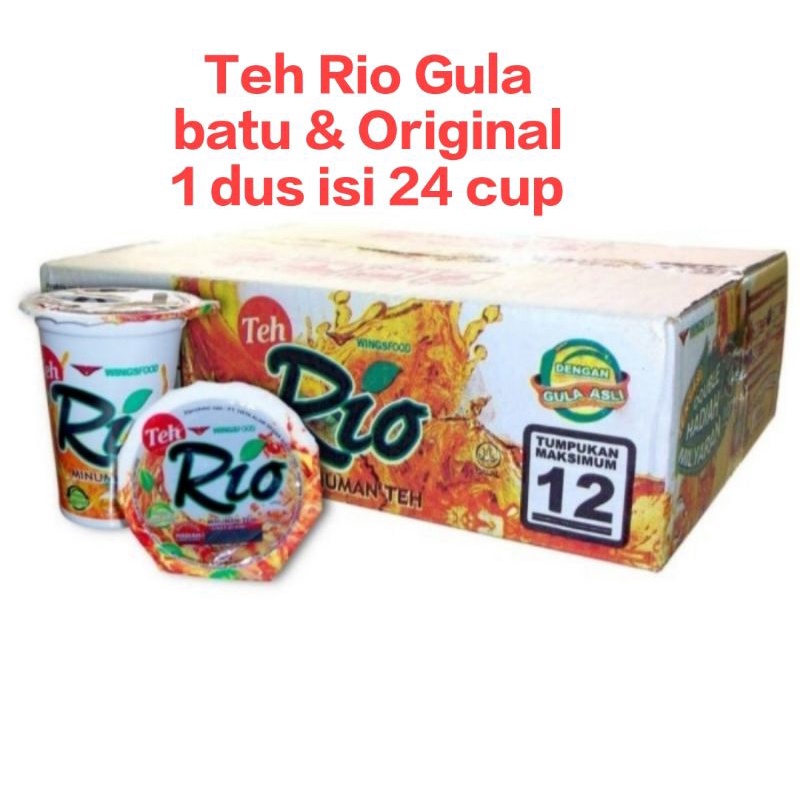 Jual Teh Rio 1 Dus Isi 24 Cup X 200 Ml Shopee Indonesia 9865