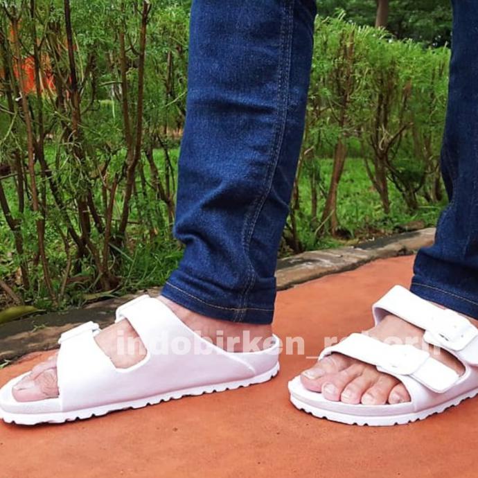 Promo Original Sendal Wanita & Pria Birkenstock Eva Arizona White