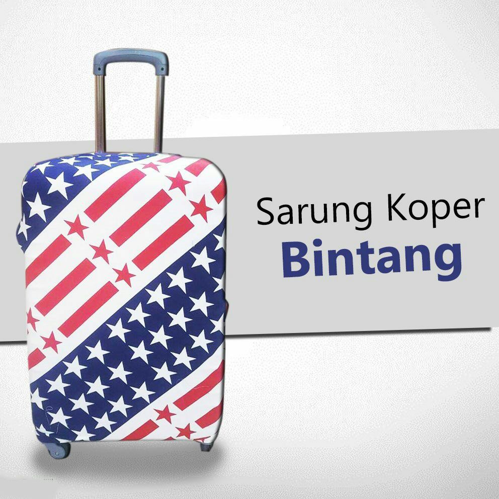 Termurah pelindung koper Sarung elastis motif luggage cover Import size L 26-28 inc ozora karakter