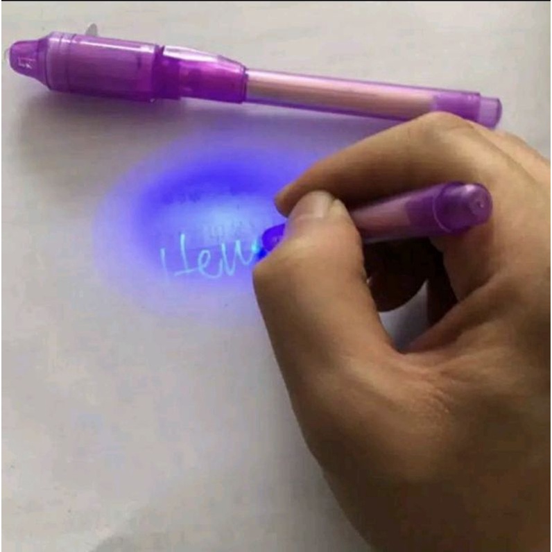 

Unik Invisible Pen Magic UV light Magic Pen Menulis Pesan Rahasia