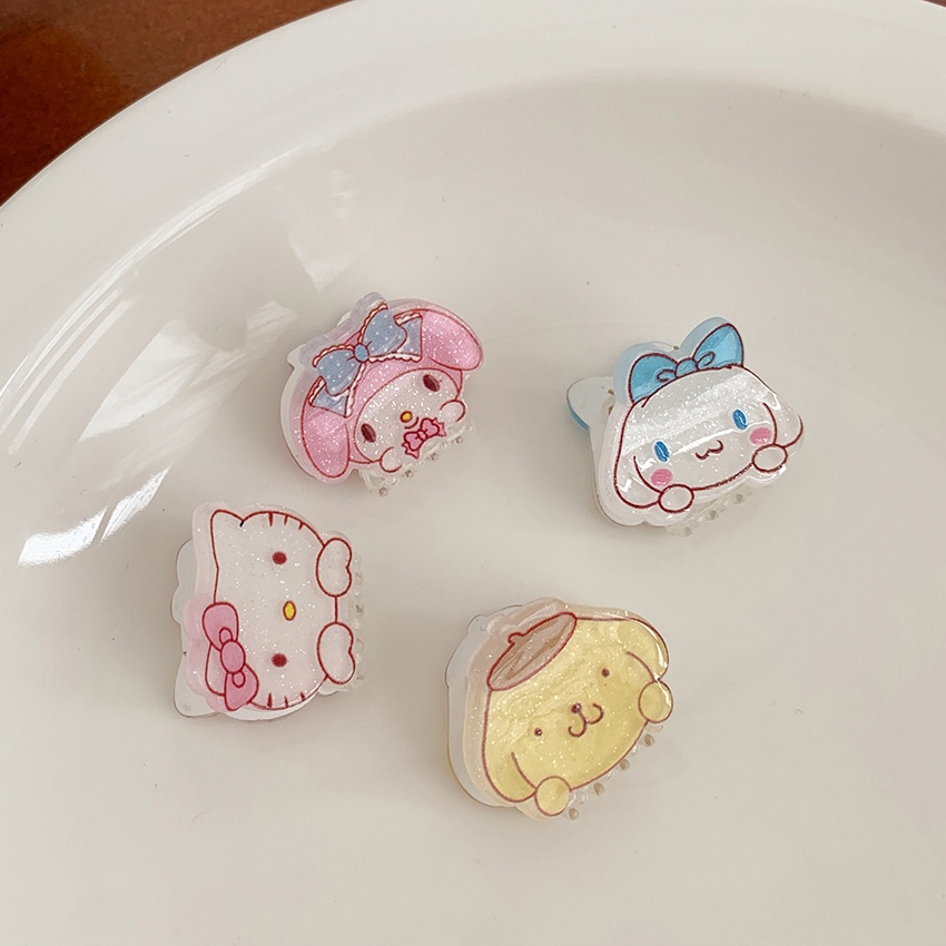 Jepit Rambut Mini Motif Kartun Gaya Jepang Untuk Anak Perempuan