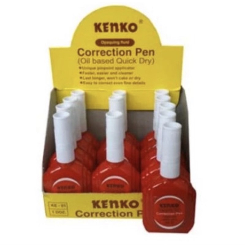 

Tip-Ex Kenko 01 / Correction Pen Kenko 1 kotak isi 12