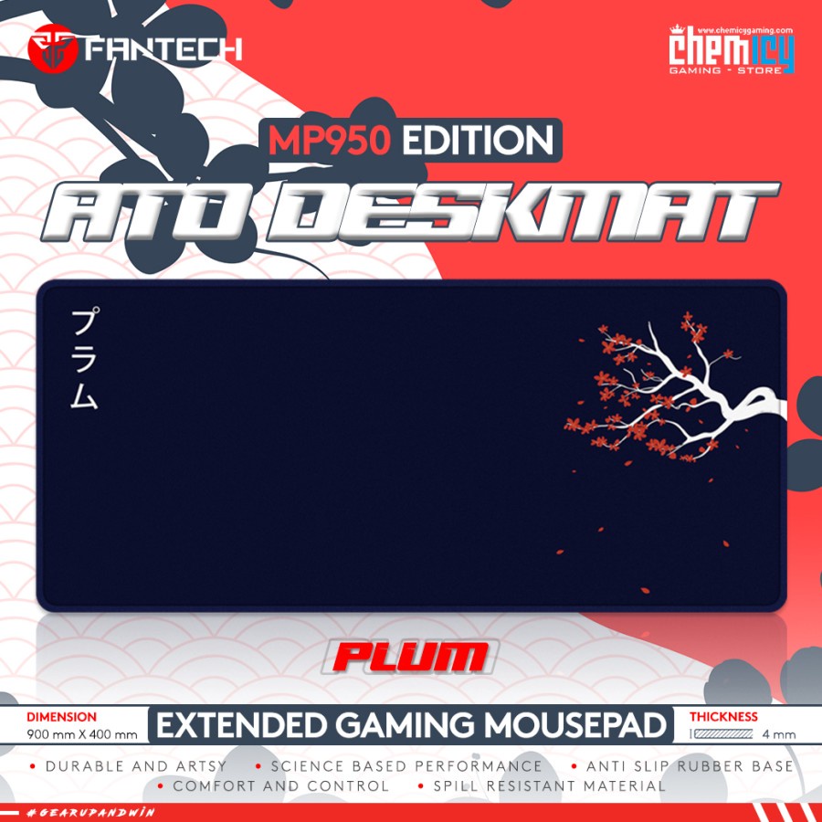 Fantech MP905 ATO Plum プラム Cloth XL Gaming Mousepad