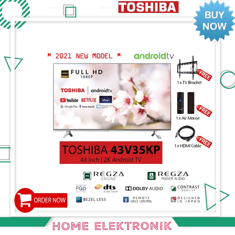 TV LED TOSHIBA SMART ANDROID 43V35KP FULL HD 43 Inch