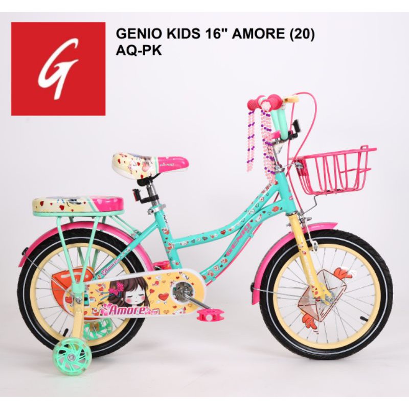 Sepeda Anak Mini 16 inch Genio IRIS &amp; AMORE Terbaru