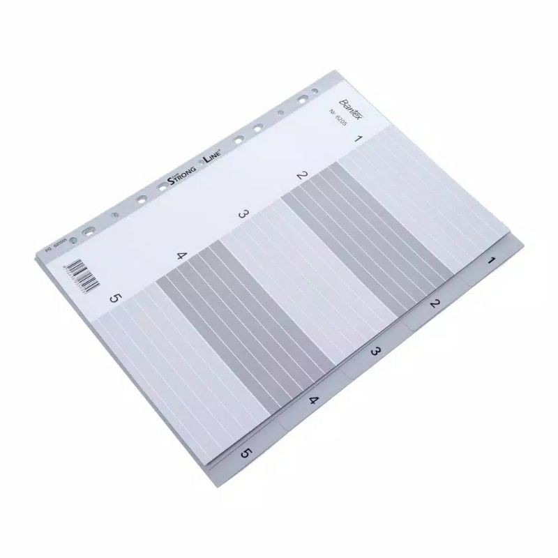 

Bantex PP Pembatas Binder Divider Size A4 5 Lembar Index Numeric