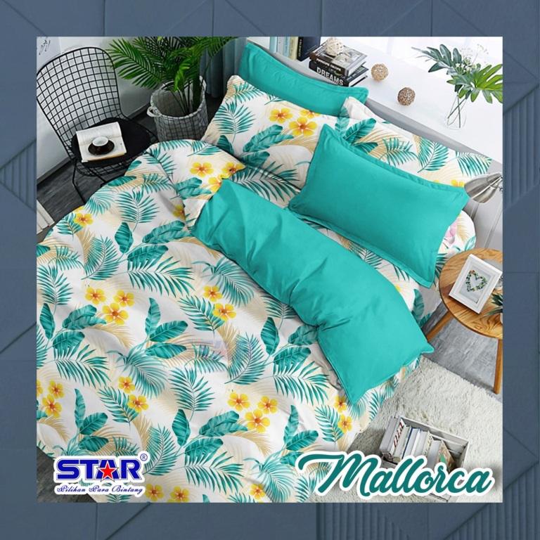Sprei Katun Lokal Premium / Sprei Mallorca Tosca by Star / Sprei Daun Monstera / Sprei Bunga BISA GO
