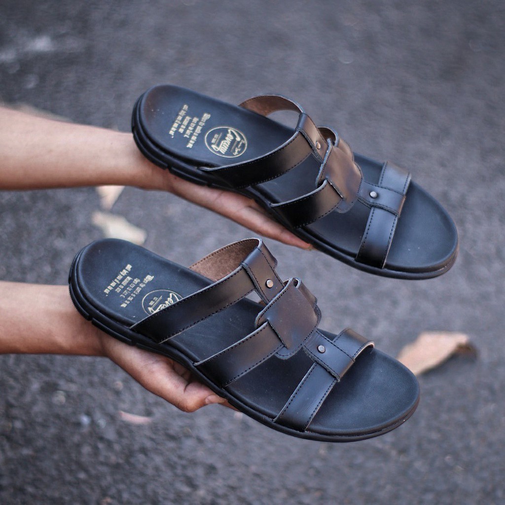 SandAlKuLit SanDal Pria SandaL Casual PRia ModeL SliDe CevanY LinX OrigiNal BranD