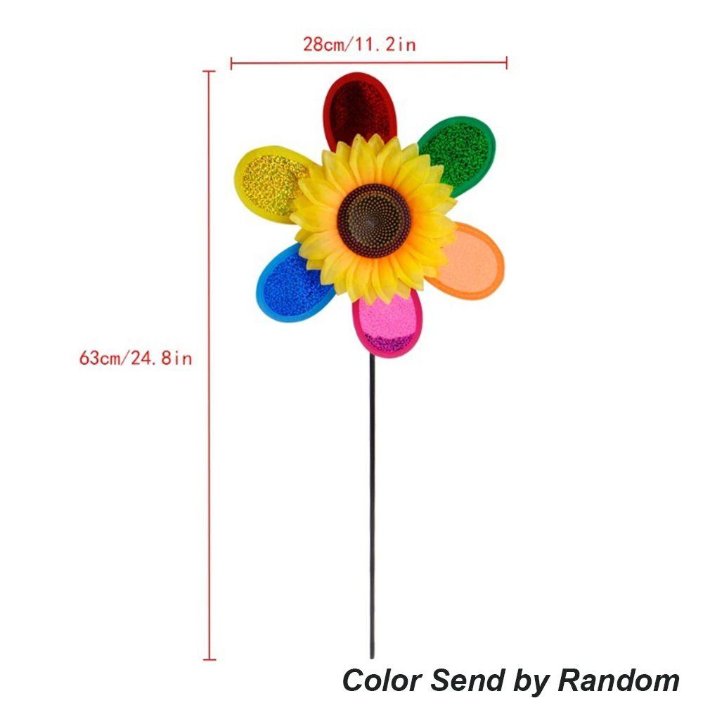 Nickolas1 Sunflower Windmill Sequin Colorful Anak Rumah Untuk Anak Kegiatan Outdoor Mainan Anak