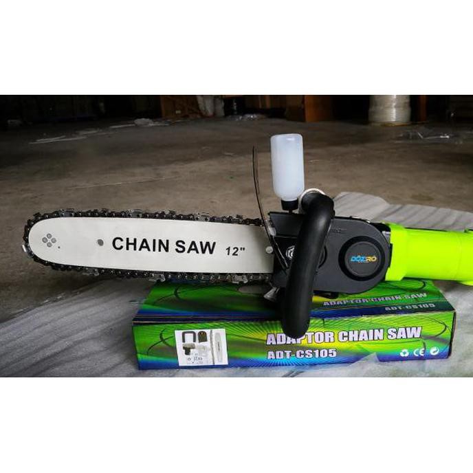 Mini Adaptor chainsaw gergaji potong kayu chain saw stand Adaptor chainsaw gerinda tangan