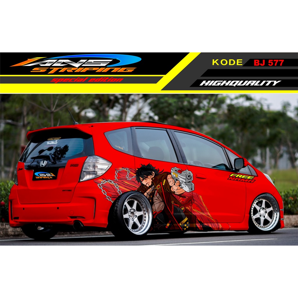 STICKER VARIASI MOBIL JAZZ BRIO AVANZA KARIMUN YARIS / DECAL STICKER MOBIL / VARIASI STIKER MOBIL TERBARU