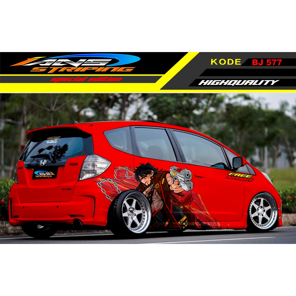 STICKER VARIASI MOBIL JAZZ BRIO AVANZA KARIMUN YARIS / DECAL STICKER MOBIL / VARIASI STIKER MOBIL TERBARU