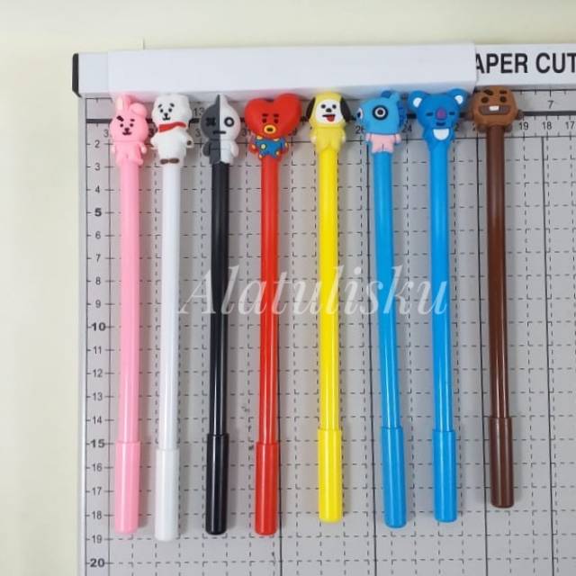 

Selusin Pena BT21 BTS 1 Lusin Lusinan Pulpen Bolpen Pen Ballpoin karakter