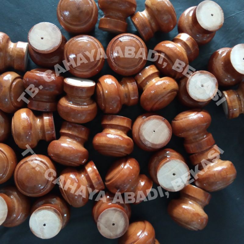 Tarikan Laci Kayu Jati / Tarikan Laci Bulat / Tarikan Laci