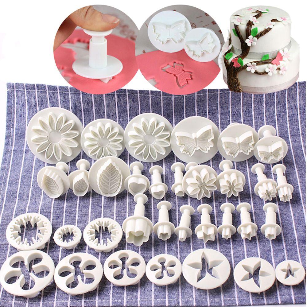 Solighter 33pcs Fondant Plunger Mother's Day Cake Anyelir Panggang