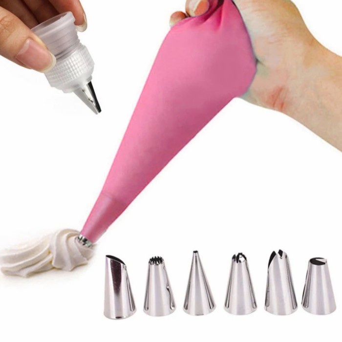

KUE-PENGHIAS-ALAT- PIPING BAG SILIKON SET 6 SPUIT -ALAT-PENGHIAS-KUE.