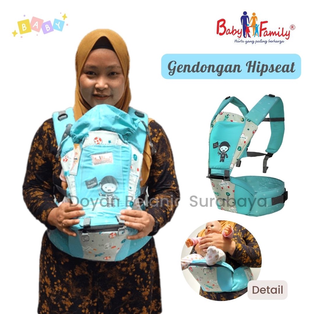 Gendongan Bayi/Hipseat Bayi/Perlengkapan Bayi/Gendongan Depan/Gendongan Modern Bayi BFG7102 BABY FAM