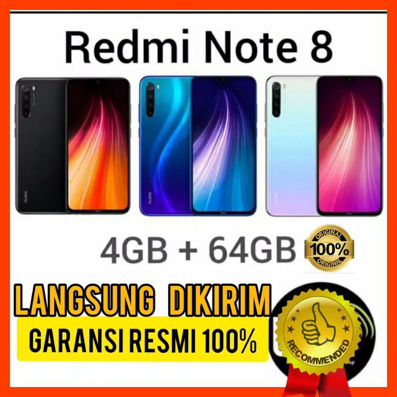 Xiaomi Redmi Note 8 Ram 4/64 Garansi Resmi